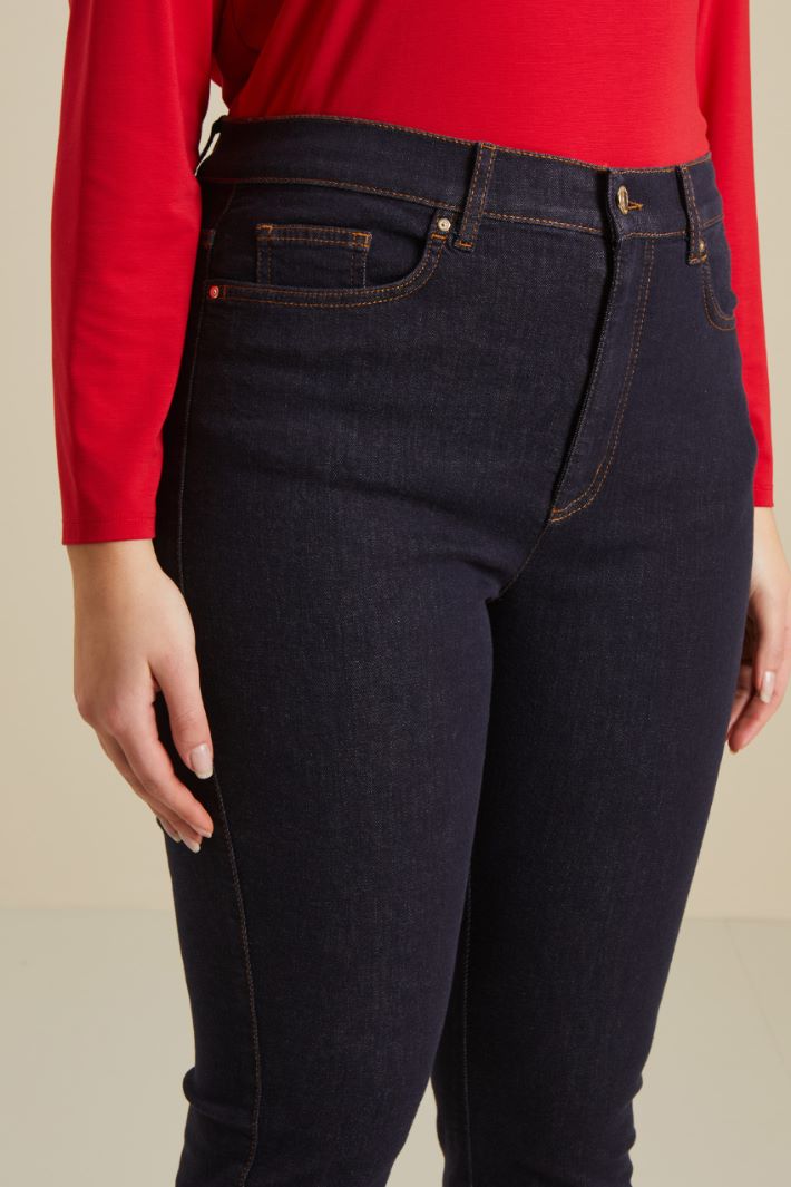 Jeans slim in denim stretch - BLU DENIM - Fashion Market - 3