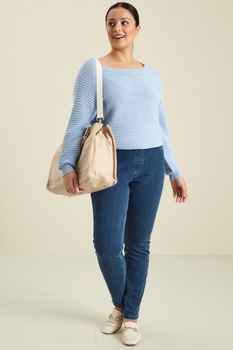 Jeans in jersey denim Fashion Market