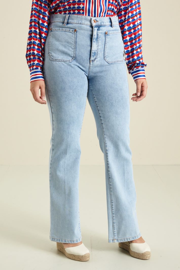 Jeans in denim di cotone Fashion Market - 2