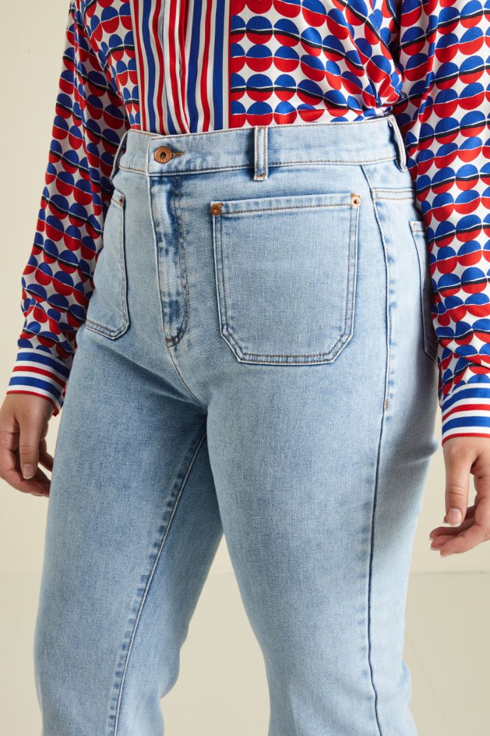 Jeans in denim di cotone Fashion Market - 3