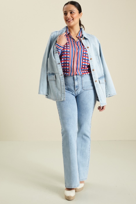 Jeans in denim di cotone Fashion Market