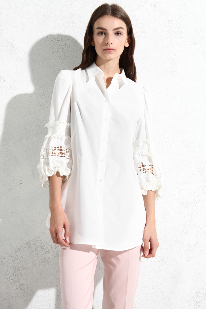Camicia in popeline di cotone Fashion Market - 5