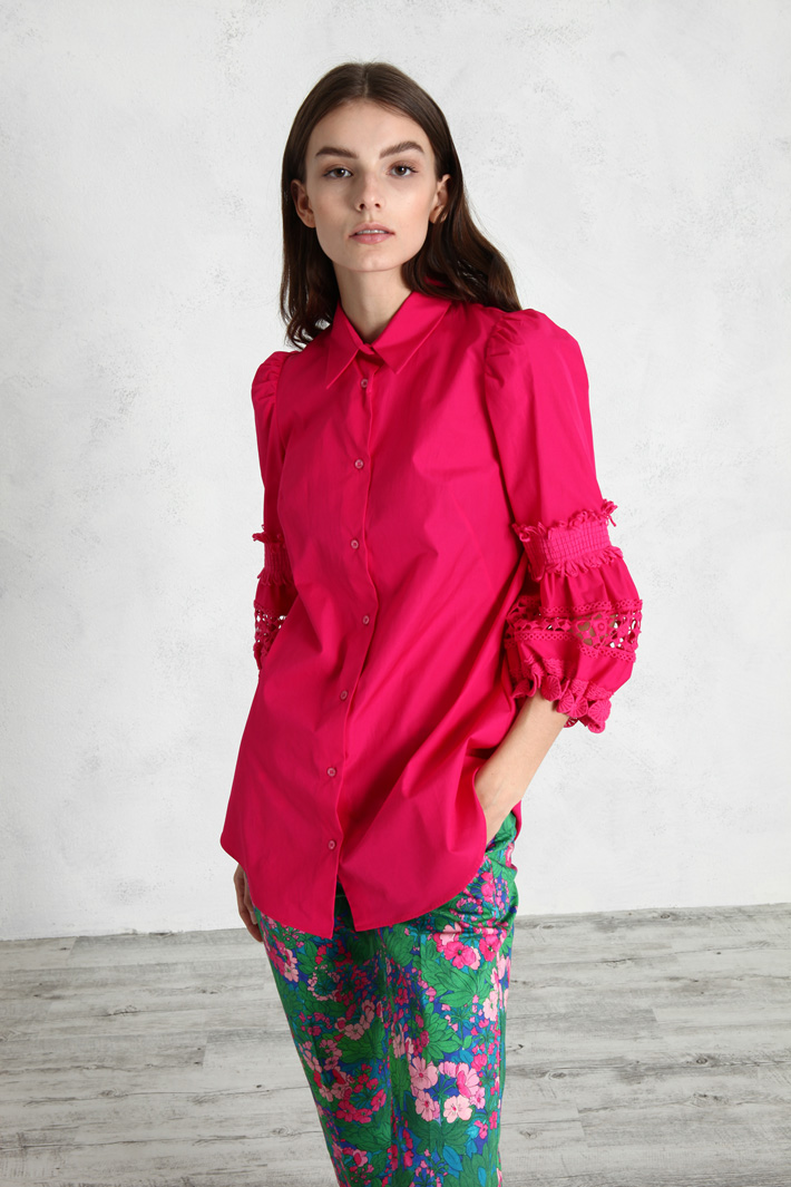 Camicia in popeline di cotone Fashion Market - 5