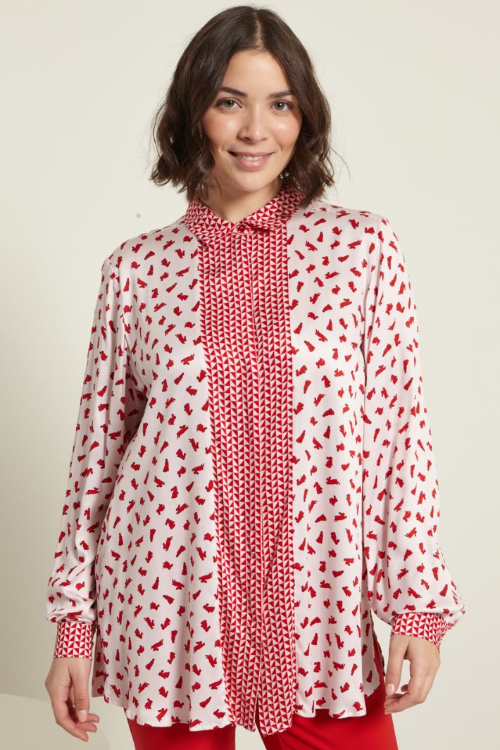 Camicia in raso stampato Fashion Market - 2