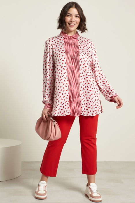 Camicia in raso stampato Fashion Market