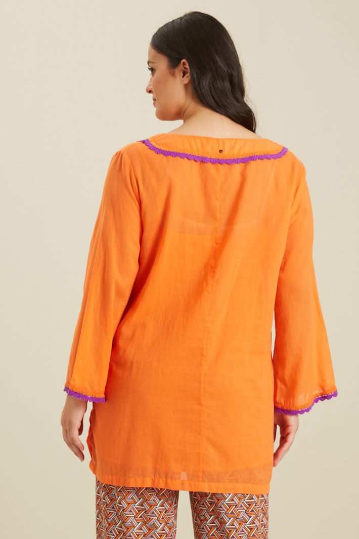 Casacca in mussola di cotone Fashion Market - 4