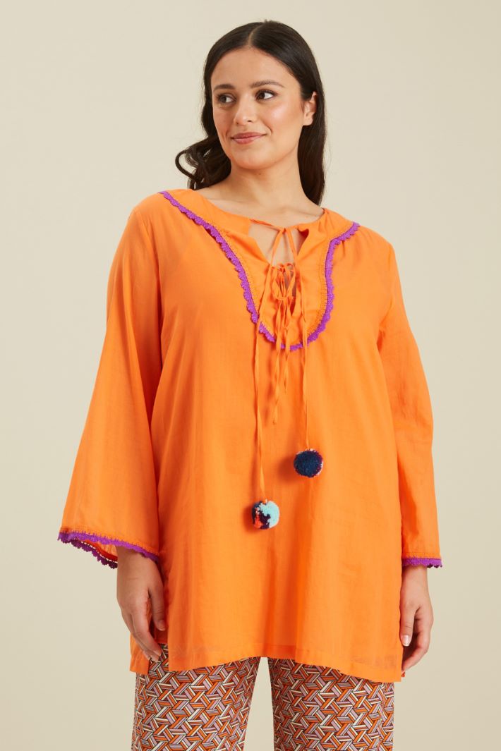 Casacca in mussola di cotone Fashion Market - 2
