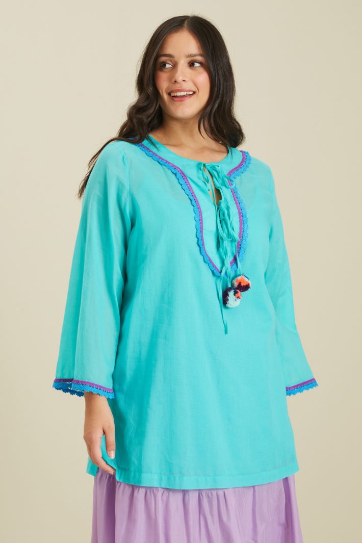Casacca in mussola di cotone Fashion Market - 2