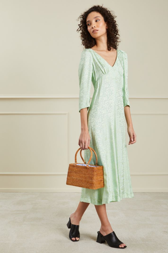 Abito in viscosa jacquard - MENTA - Fashion Market
