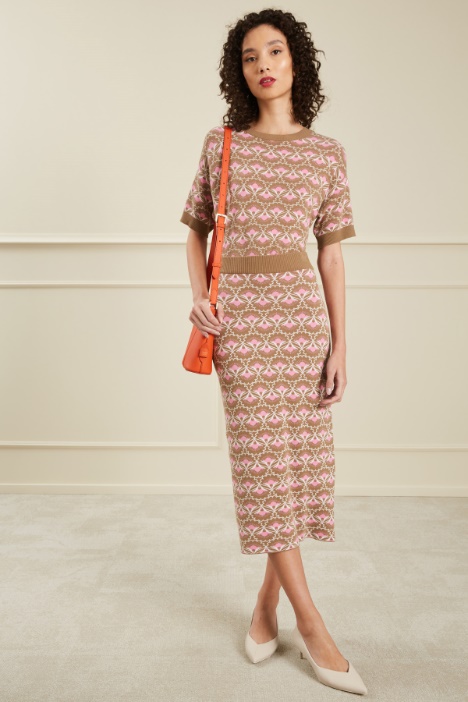 Gonna in viscosa jacquard Fashion Market