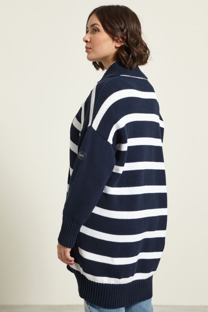 Giacca in maglia con alamari Fashion Market - 4