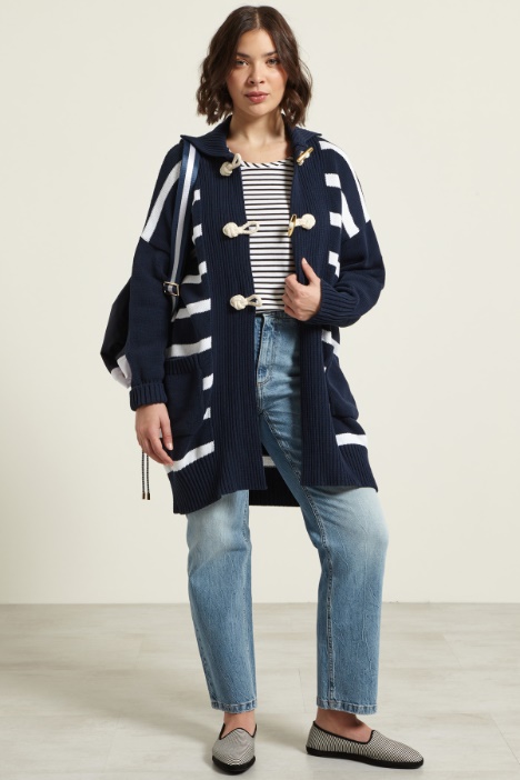 Giacca in maglia con alamari Fashion Market