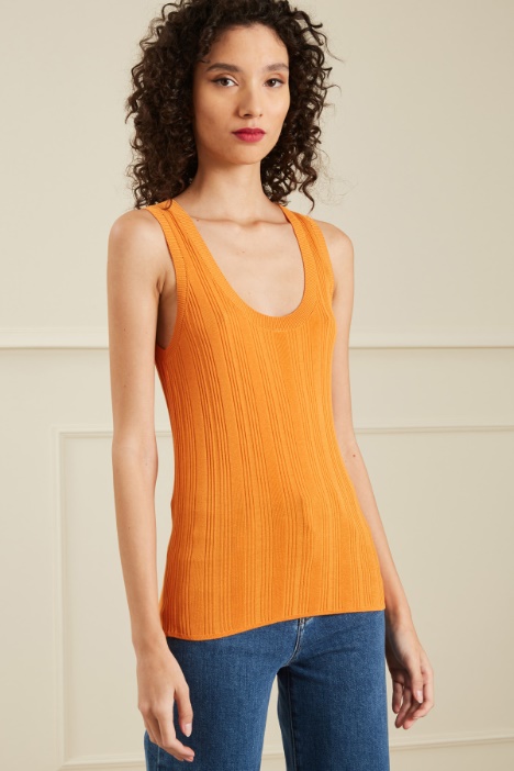 Top in filato di viscosa Fashion Market