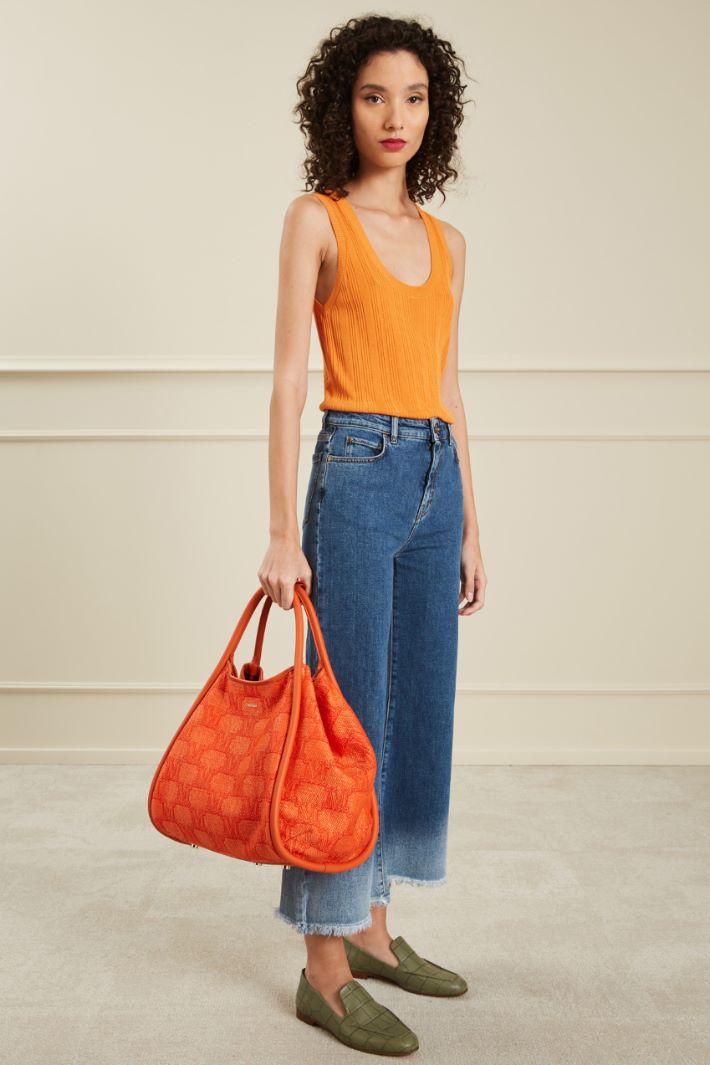 Top in filato di viscosa Fashion Market