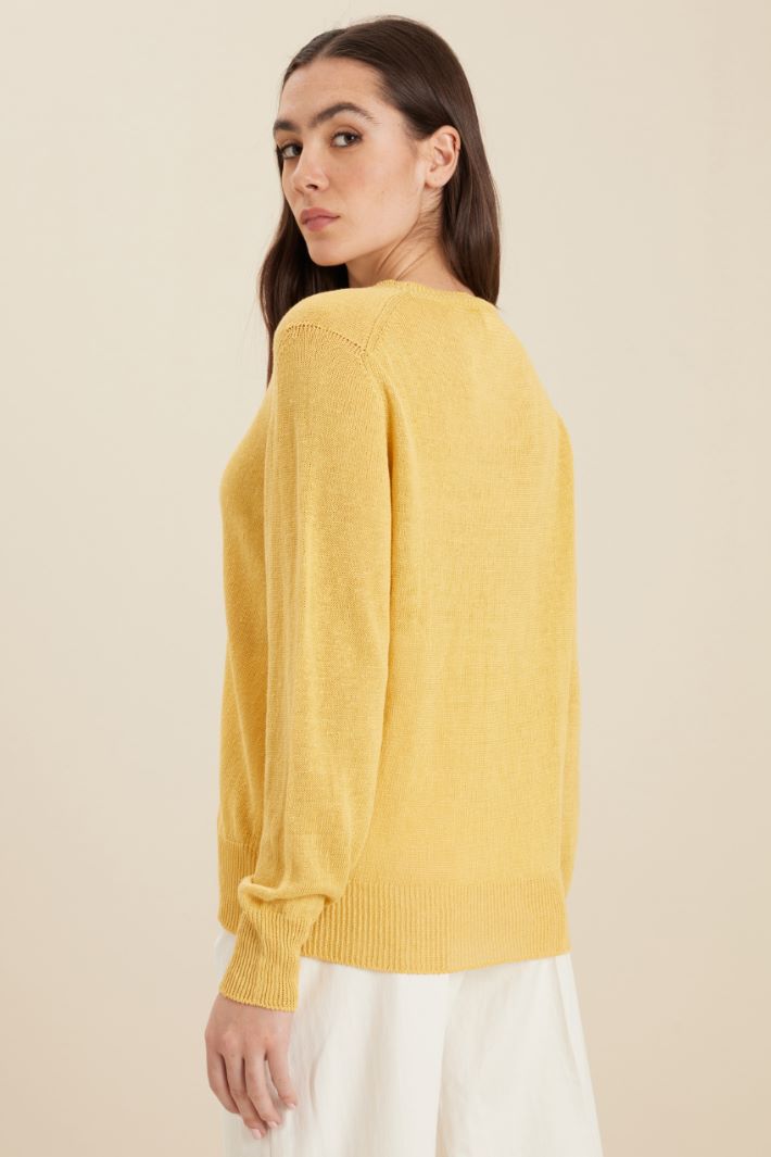 Maglia in filato di lino Fashion Market - 4