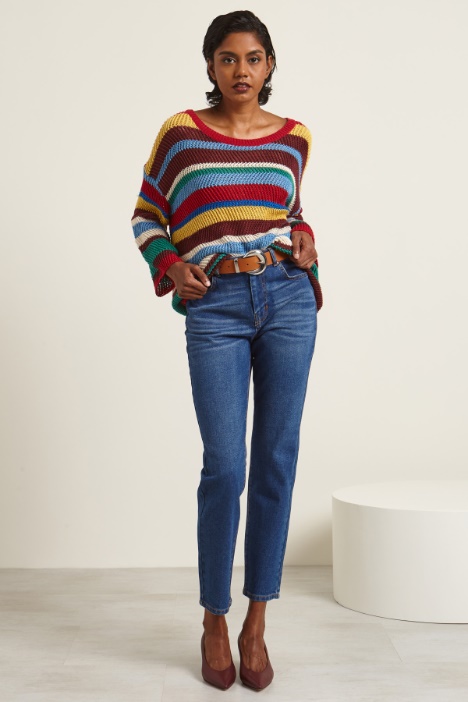 Maglia over in lino  Fashion Market