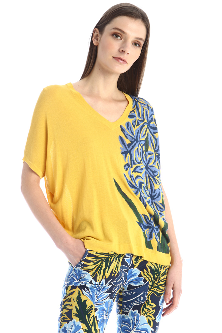 Maglia con intarsio Fashion Market - 5