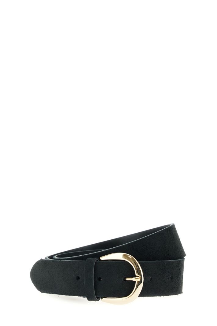 Cintura in suede - NERO - Fashion Market