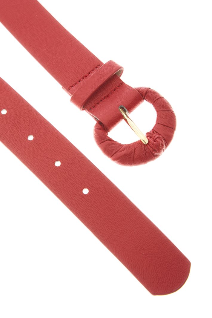 Cintura in similpelle - ROSSO - Fashion Market - 2