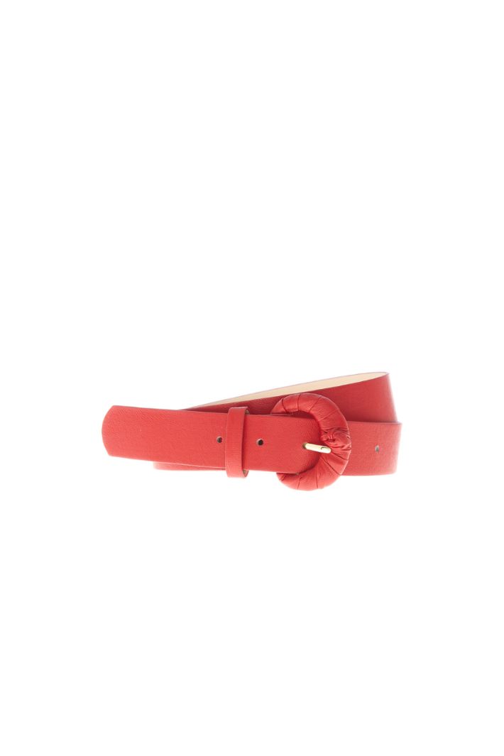 Cintura in similpelle - ROSSO - Fashion Market