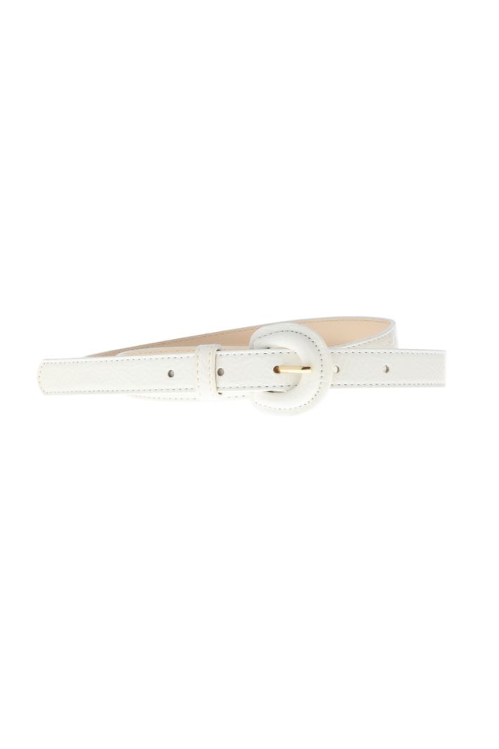 Cintura in similpelle - BIANCO - Fashion Market