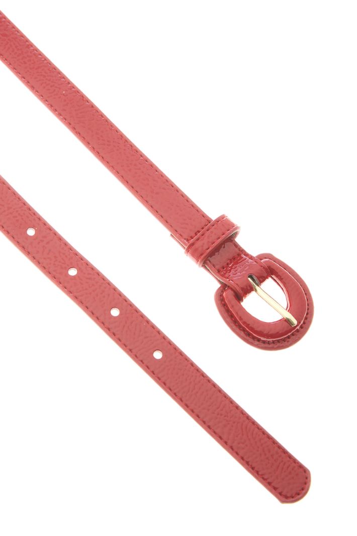 Cintura in similpelle - ROSSO - Fashion Market - 2
