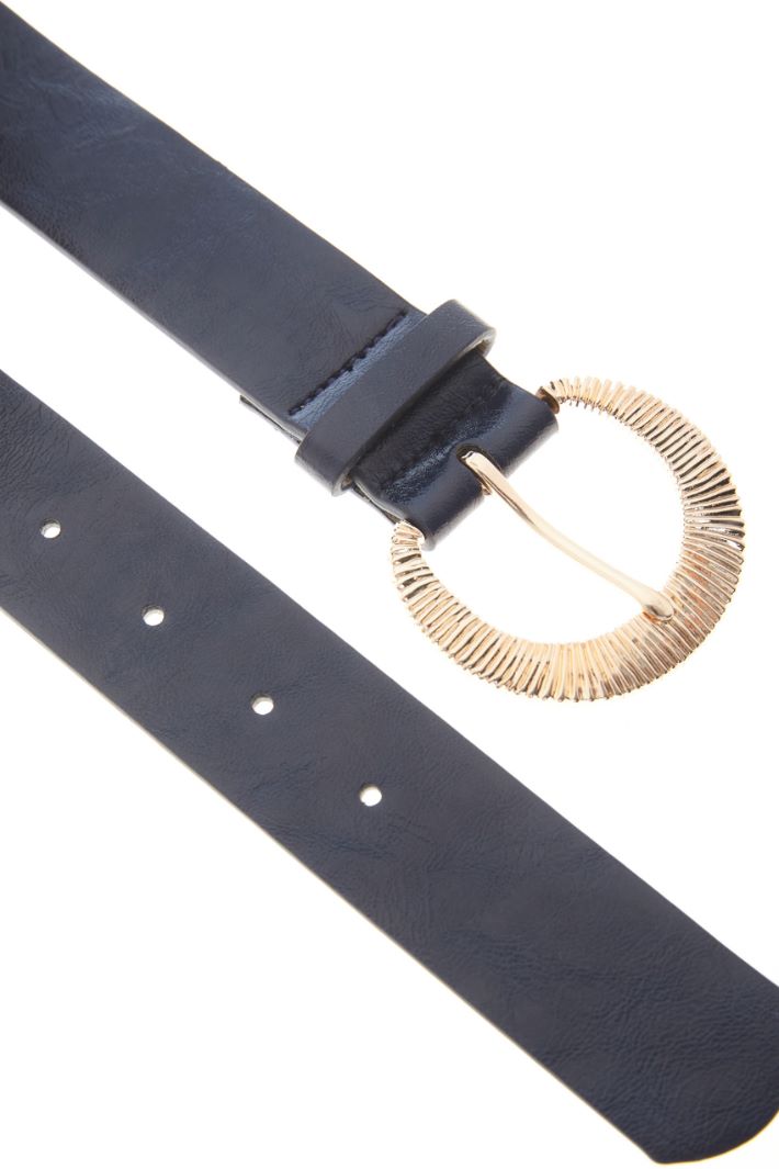 Cintura in similpelle - BLU SCURO - Fashion Market - 2