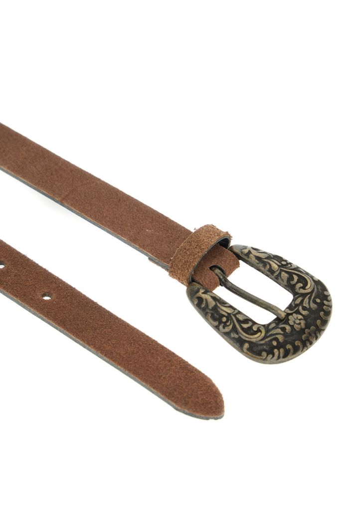 Cintura in suede - MARRONE ORO - Fashion Market - 2