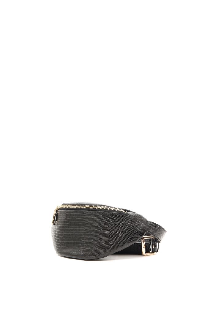 Marsupio stampa rettile - NERO - Fashion Market - 2