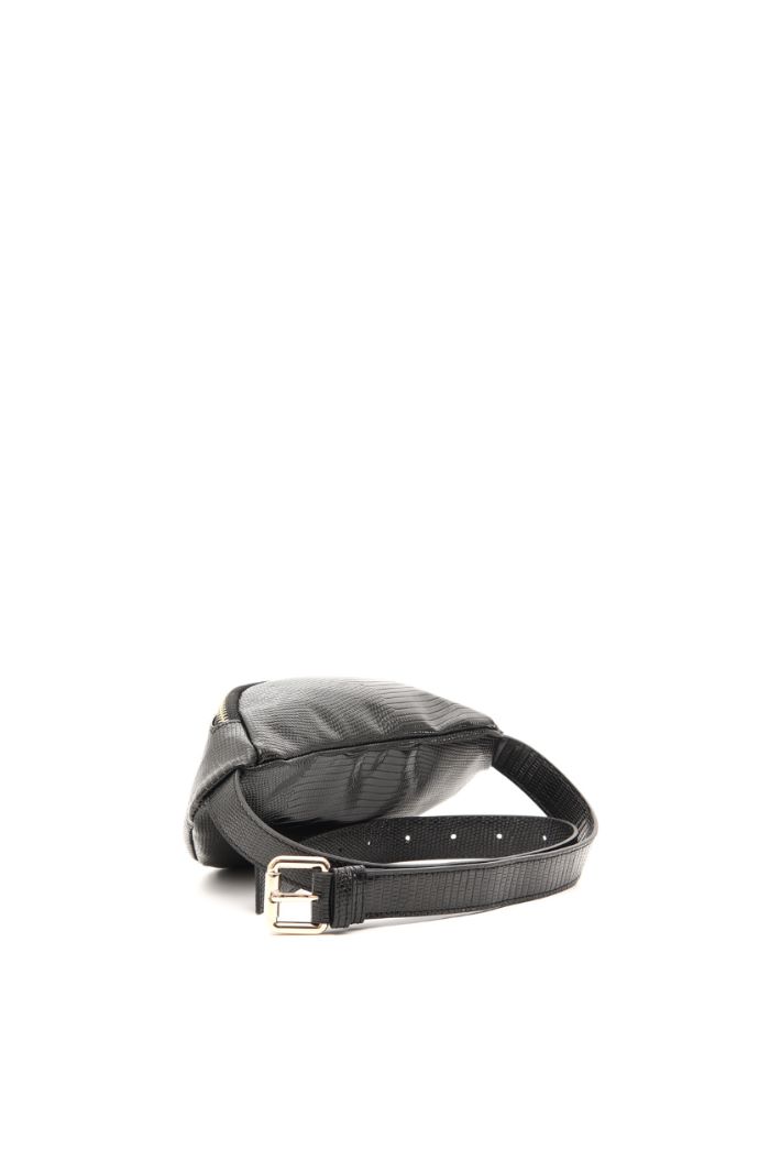 Marsupio stampa rettile - NERO - Fashion Market - 3