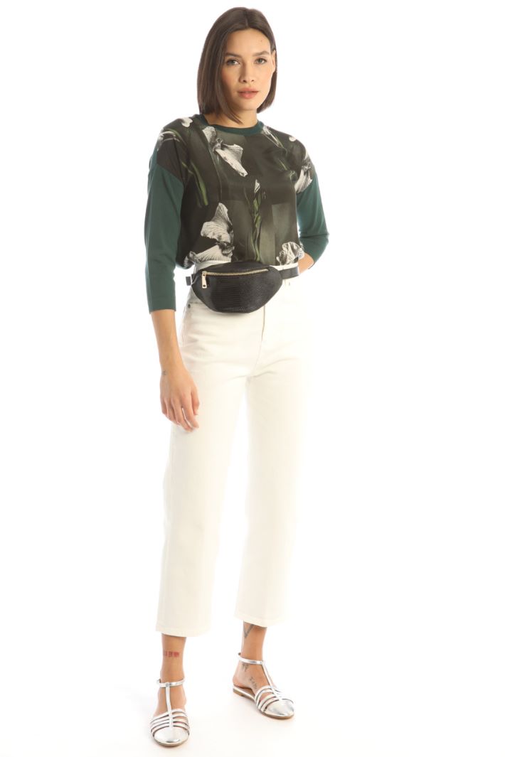 Marsupio stampa rettile - NERO - Fashion Market - 5