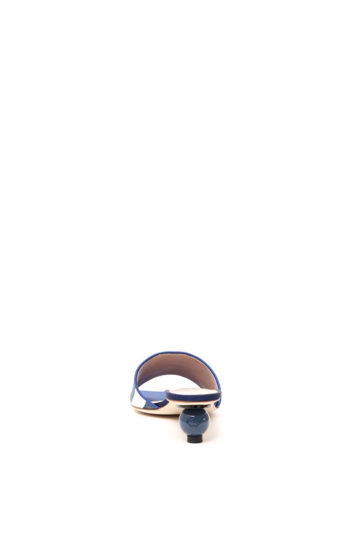 Mule con tacco a sfera - BLUETTE BIANCO - Fashion Market - 4