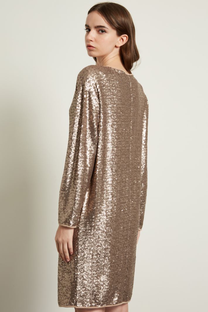 Abito in jersey con paillettes Fashion Market - 4
