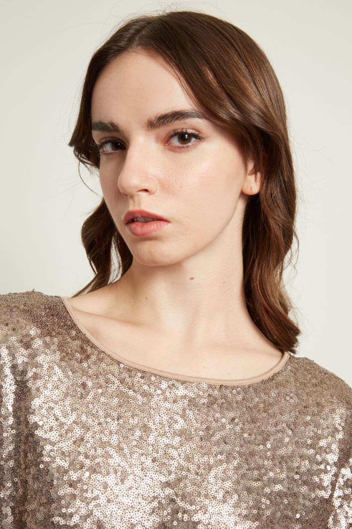 Abito in jersey con paillettes Fashion Market - 3