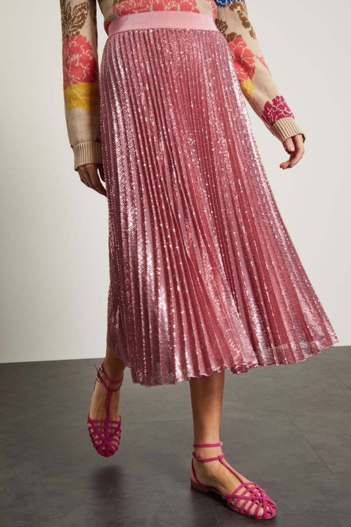 Gonna con paillettes all over Fashion Market - 4