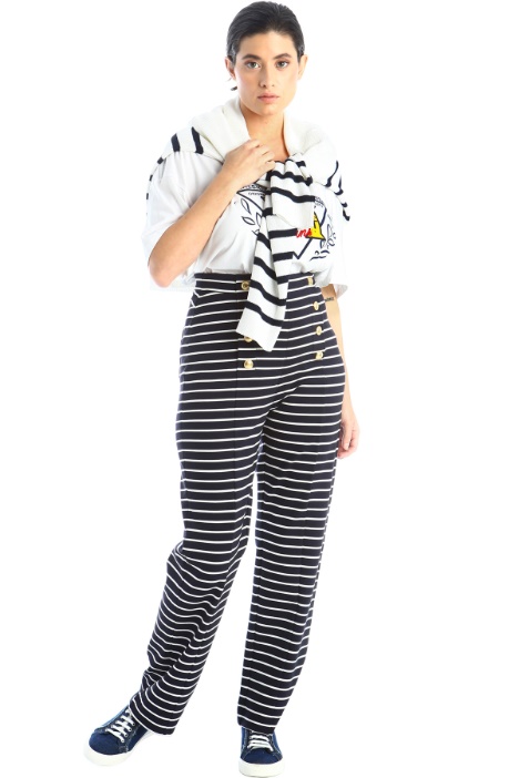 Pantaloni jersey con bottoni Fashion Market