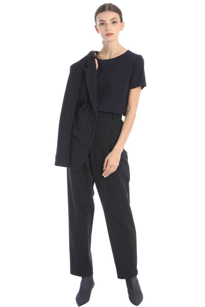 Pantaloni in jersey gessato Fashion Market