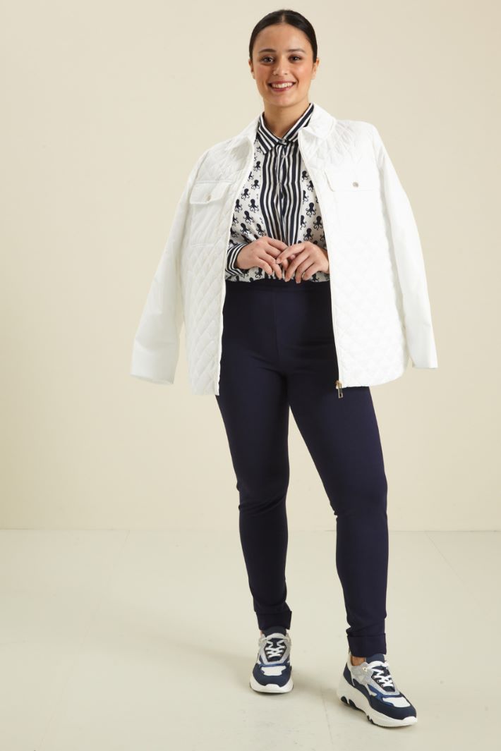 Leggings in jersey - BLU NOTTE - Fashion Market