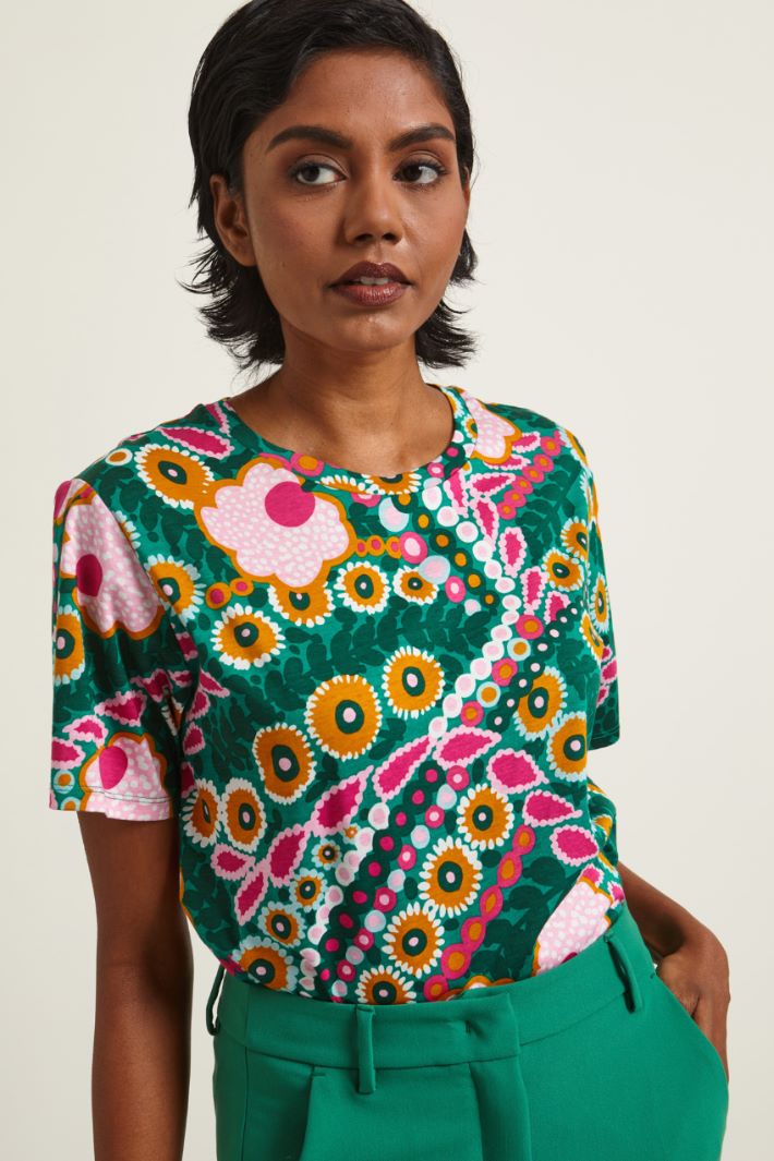 T-shirt in jersey stampata Fashion Market - 3