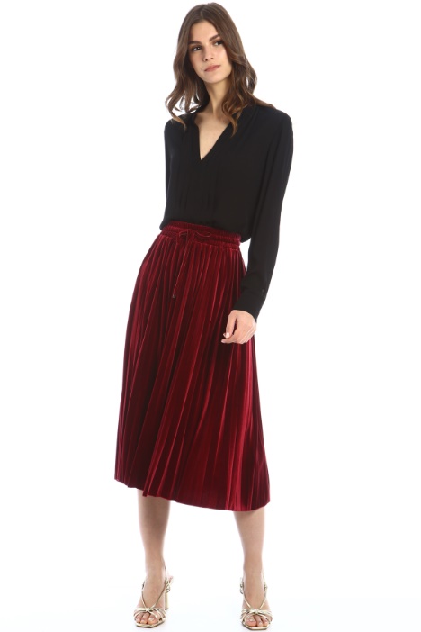 Gonna in velluto plissè Fashion Market