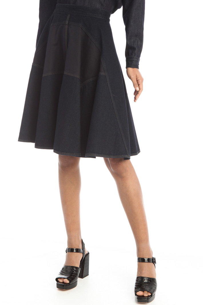 Gonna in denim e gabardine Fashion Market - 5