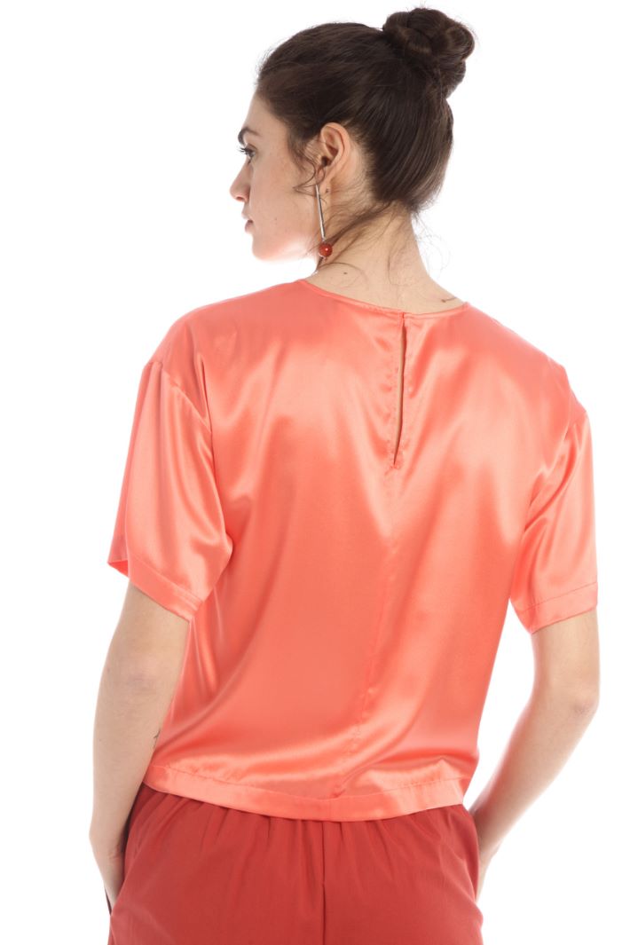 Blusa in raso di seta stretch Fashion Market - 4