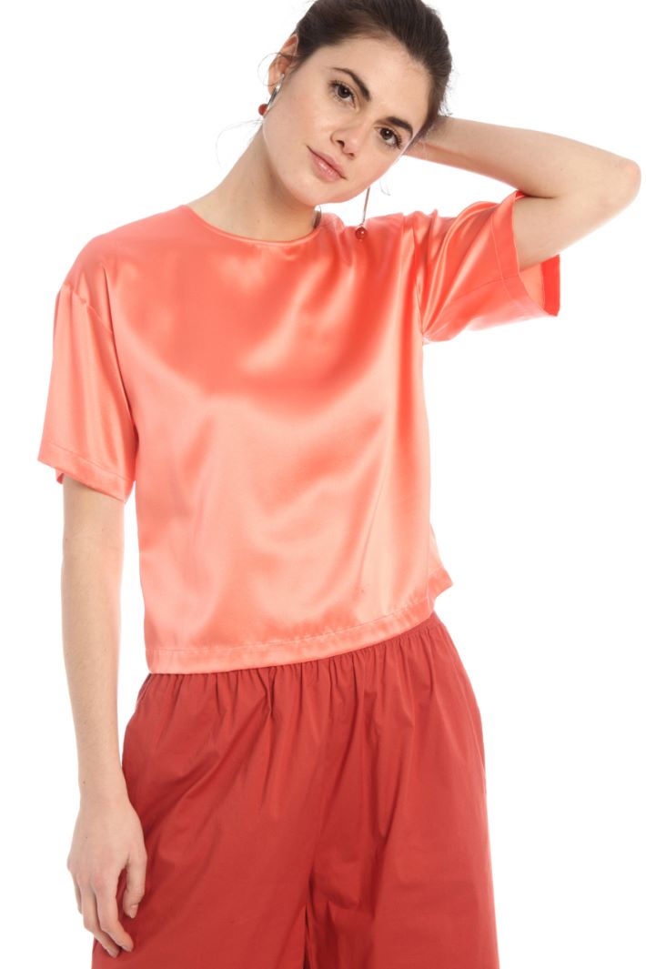 Blusa in raso di seta stretch Fashion Market - 2