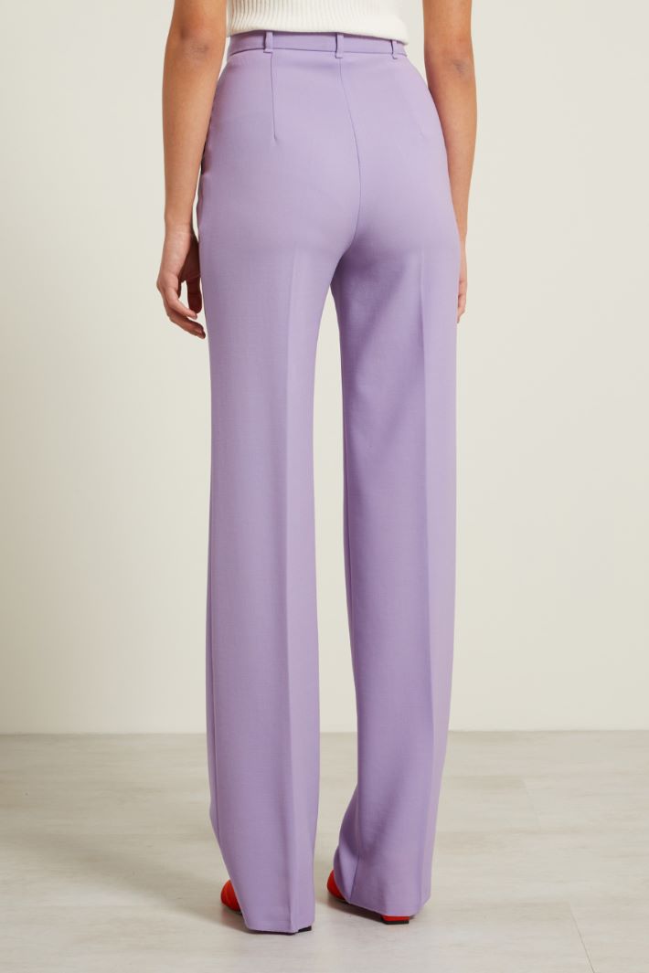 Pantaloni a palazzo in lana - LILLA - Fashion Market - 4