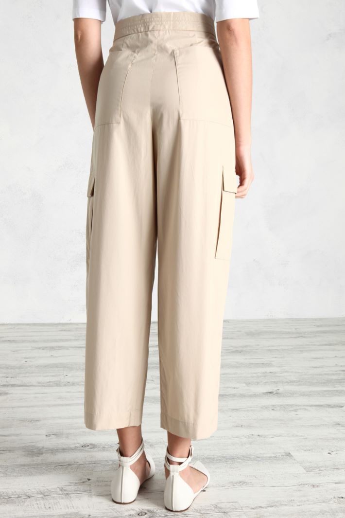 Pantaloni stile cargo - BEIGE - Fashion Market - 4