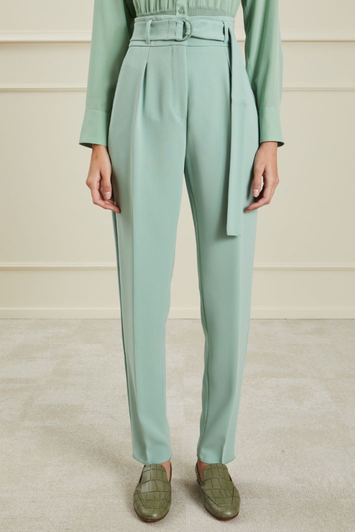 Pantaloni in cady  - MENTA - Fashion Market - 2