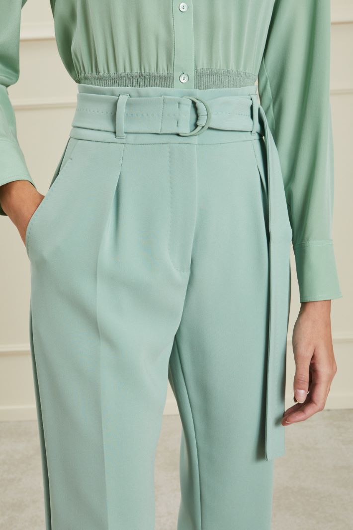 Pantaloni in cady  - MENTA - Fashion Market - 3