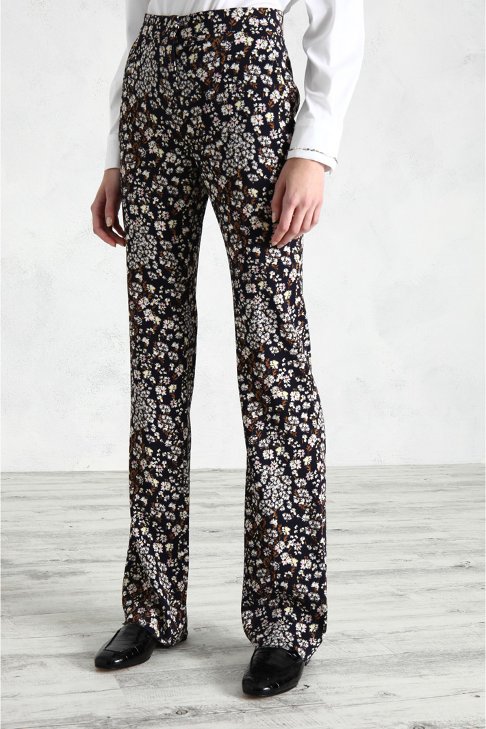 Pantaloni in cady stampati - BLU NOTTE - Fashion Market - 5