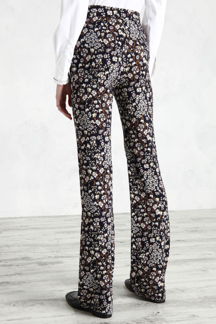 Pantaloni in cady stampati - BLU NOTTE - Fashion Market - 4