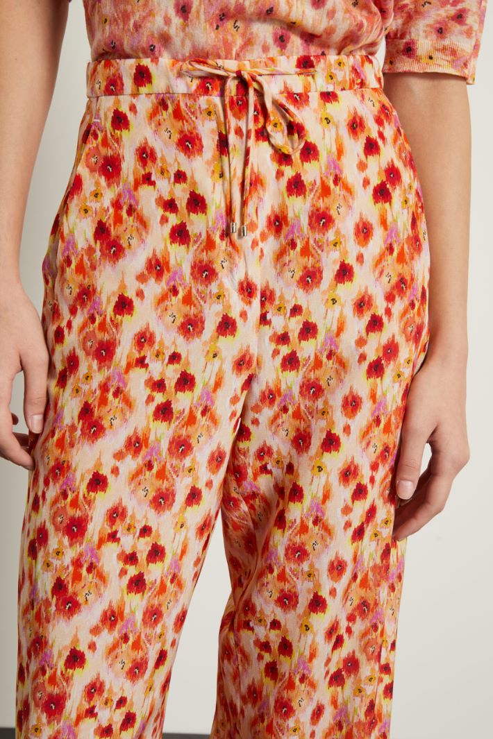 Pantaloni fluidi in seta Fashion Market - 3